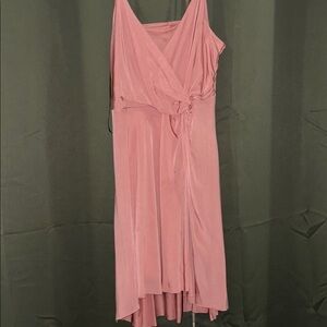 Chic Pink High Low Dress
